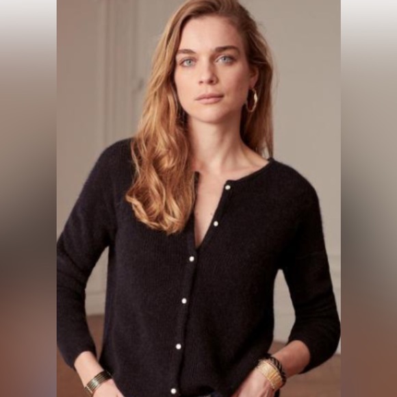 Sezane Sweaters - Sezane Black Gaspard Cardigan XXS